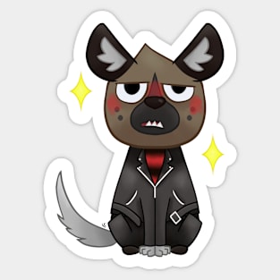 Metal hyena Sticker